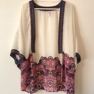 Short Elbow Sleeve Cardigan M/L